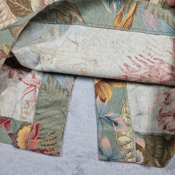 Vintage Pine Cove Midi Skirt Womens 2 Floral Cottagecore Artsy Straight Cotton - Picture 6 of 14